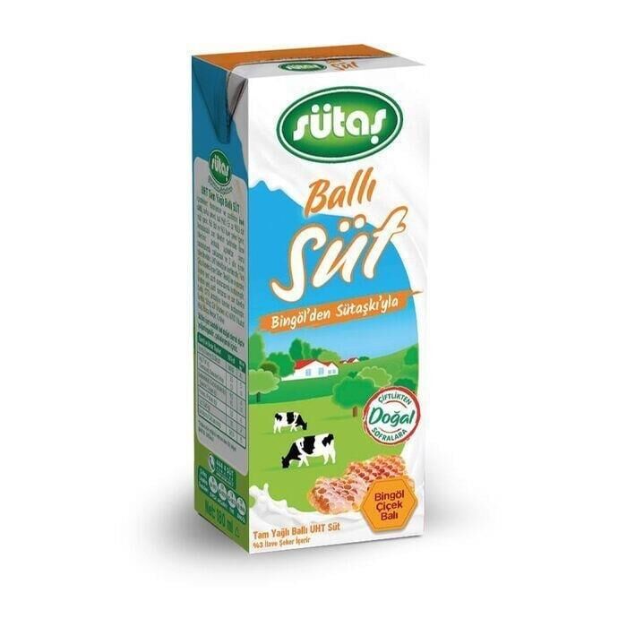 SÜTAŞ UHT SÜT 180ML BALLI SÜT