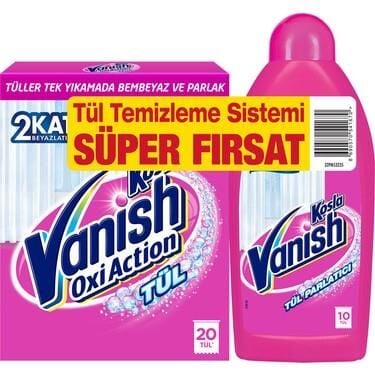 KOSLA TÜL TEMİZLEYİCİ TOZ 450ML +PARLATICI 450ML