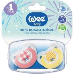 WEE BABY 2Lİ TREND DAMAKLI EMZİK NO:2 (6-18 AY)155