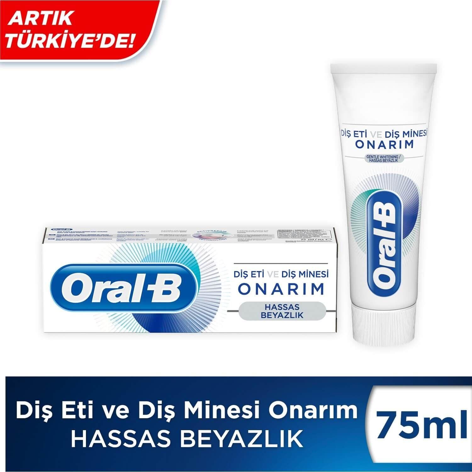 ORAL-B ONARIM DİŞ ETİ VE MİNESİ HASSAS BEYAZ 75ML