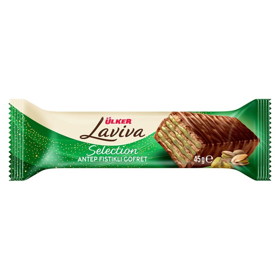 ÜLKER LAVİVA SELECTİON 45GR ANTEP FISTIKLI GOFRET