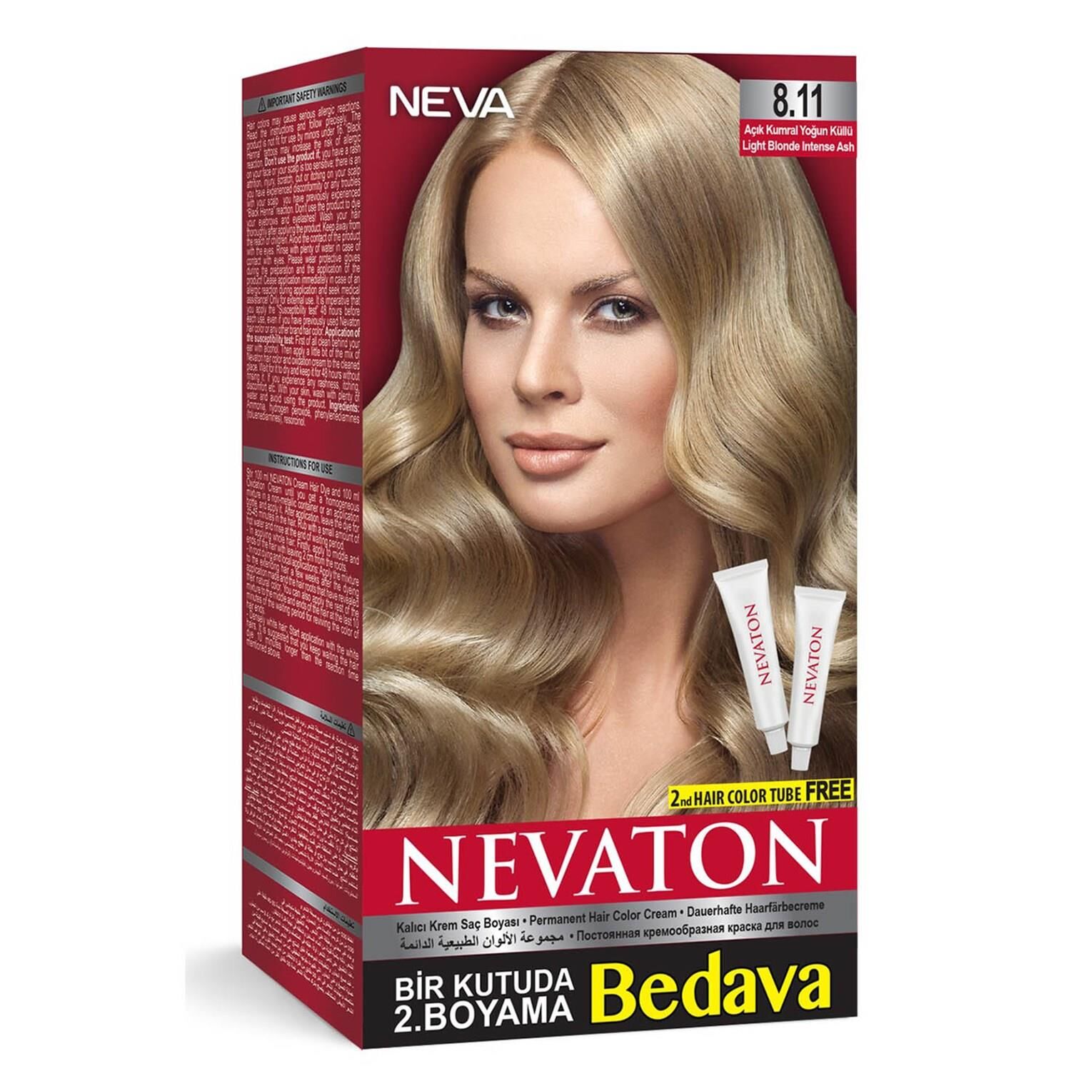 NEVATON SET BOYA 2*50ML 8.11 AÇIK KUMRAL YOĞUN KÜL