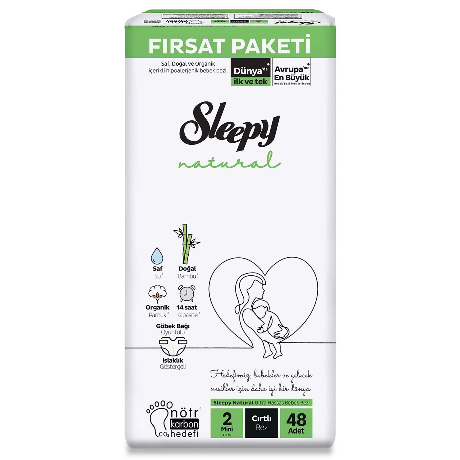 SLEEPY NATURAL FIRSAT PAKETİ NO:2 MİNİ 48Lİ