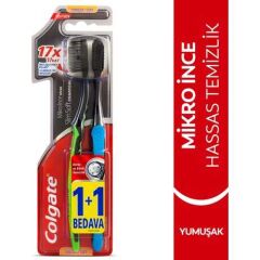 COLGATE DİŞ FIRÇASI MİKRO HASSAS SİYAH 1+1 YMŞ