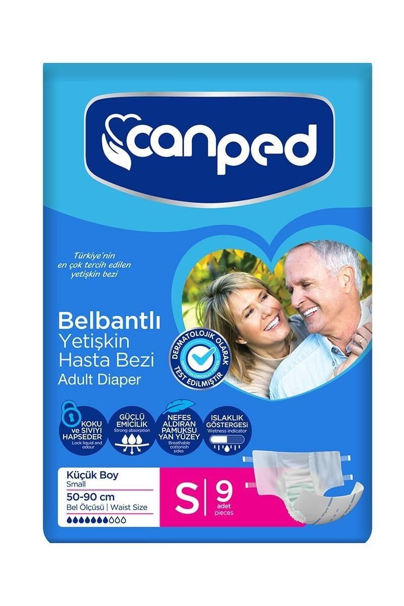 CANPED YETİŞKİN HASTA BEZİ KÜÇÜK 9LU