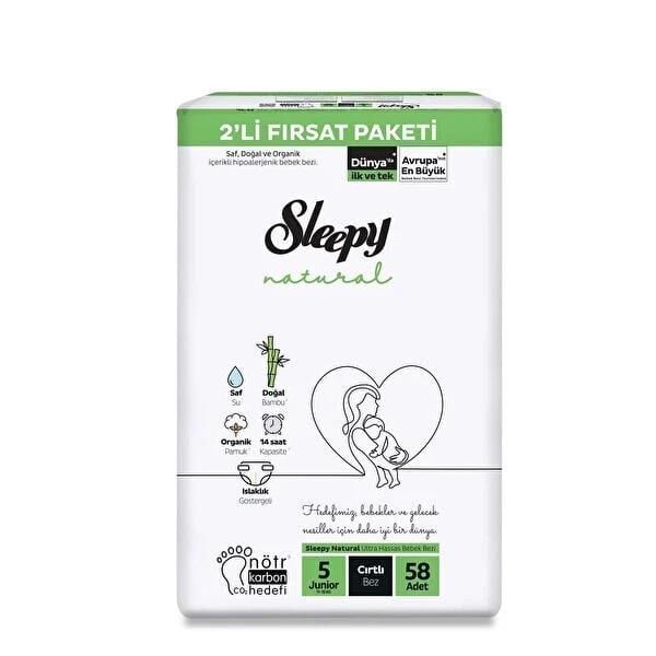 SLEEPY NATURAL 2Lİ FIRSAT PAKETİ NO:5 58Lİ JUNİOR