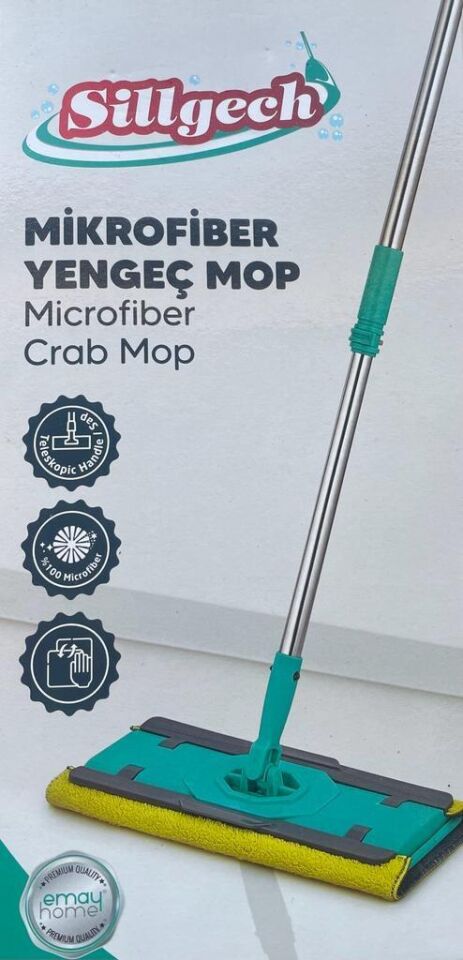 SİLLGECH MİKROFİBER YENGEÇ MOP TEMİZ.SETİ EH-338