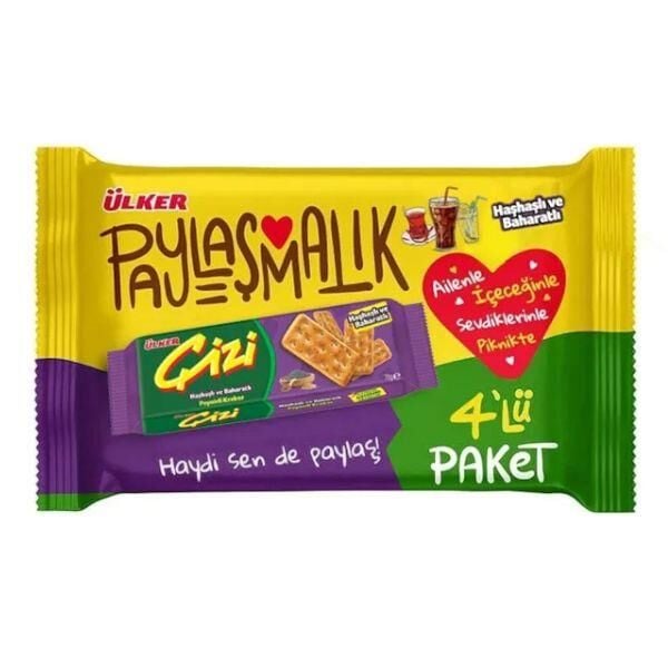 ÜLKER ÇİZİ 4LÜ 280GR HAŞHAŞLI VE BAHARATLI