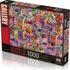 KS GAMES PUZZLE 1000 CİTY OF COLORS