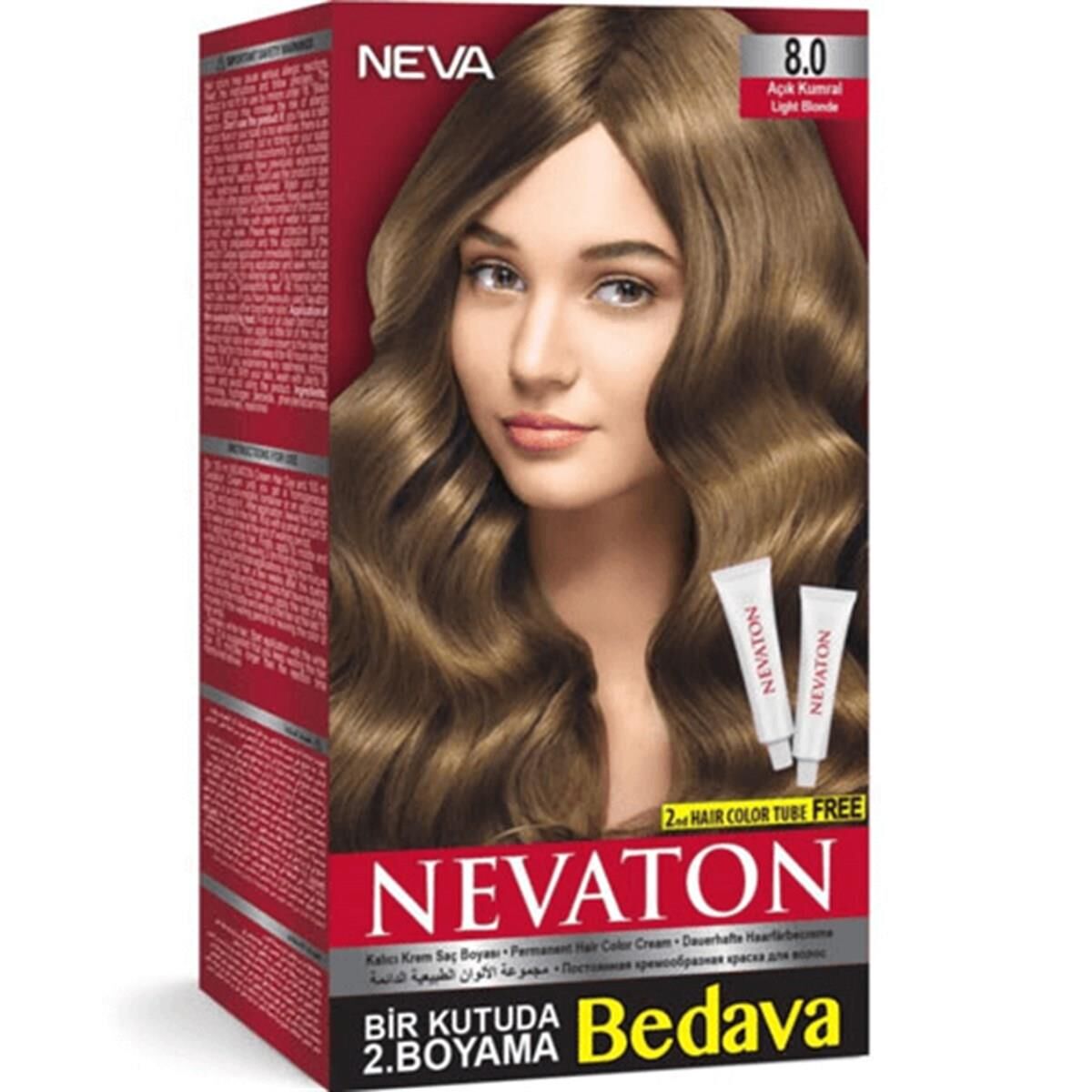 NEVATON SET BOYA 2*50ML  8.0 AÇIK KUMRAL