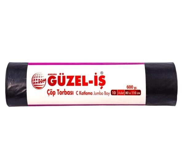 NİCEPLAST JUMBO ÇÖP POŞETİ 80X110 600GR SİYAH