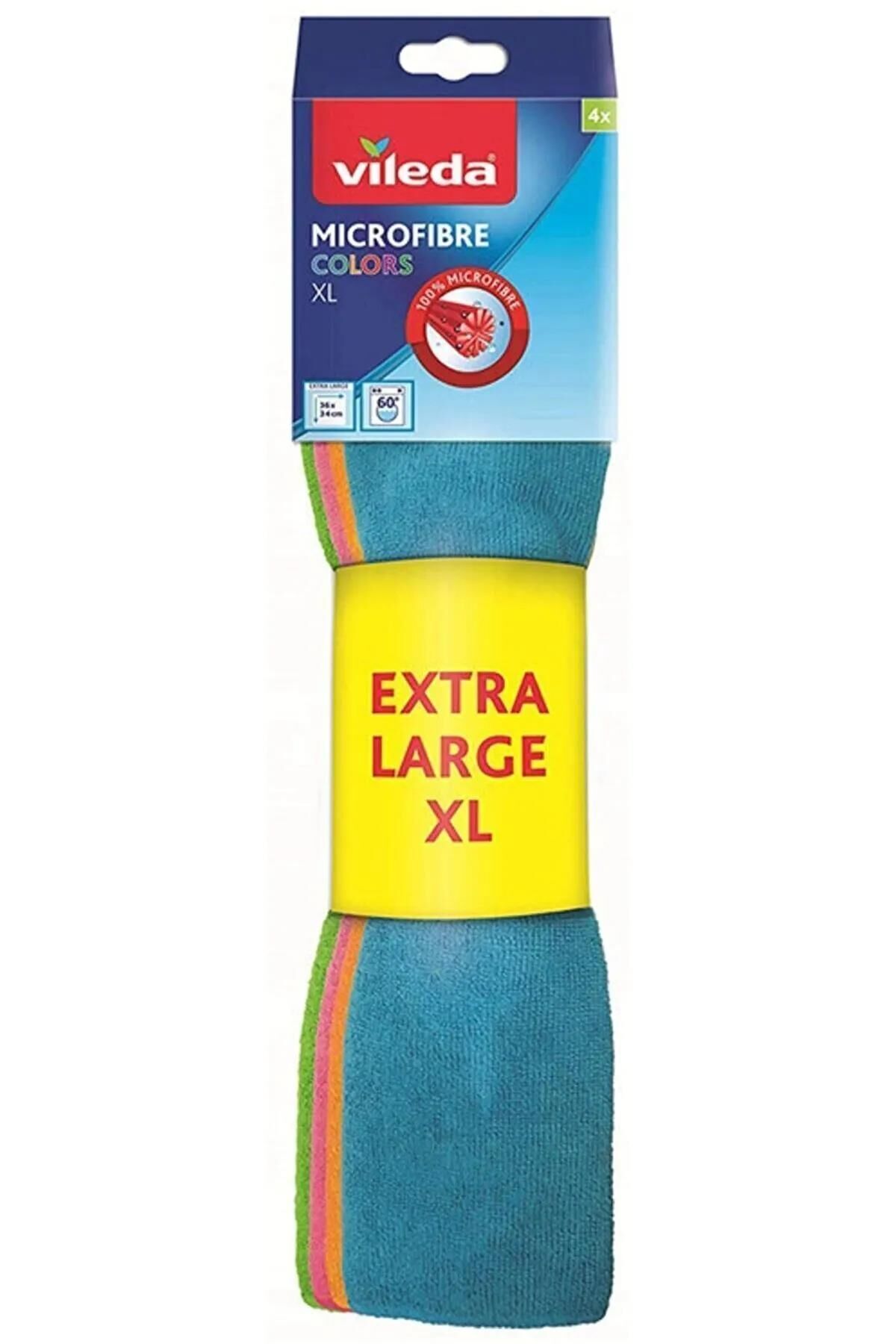 VİLEDA MİKROFİBER COLORS XL 4LÜ BEZ