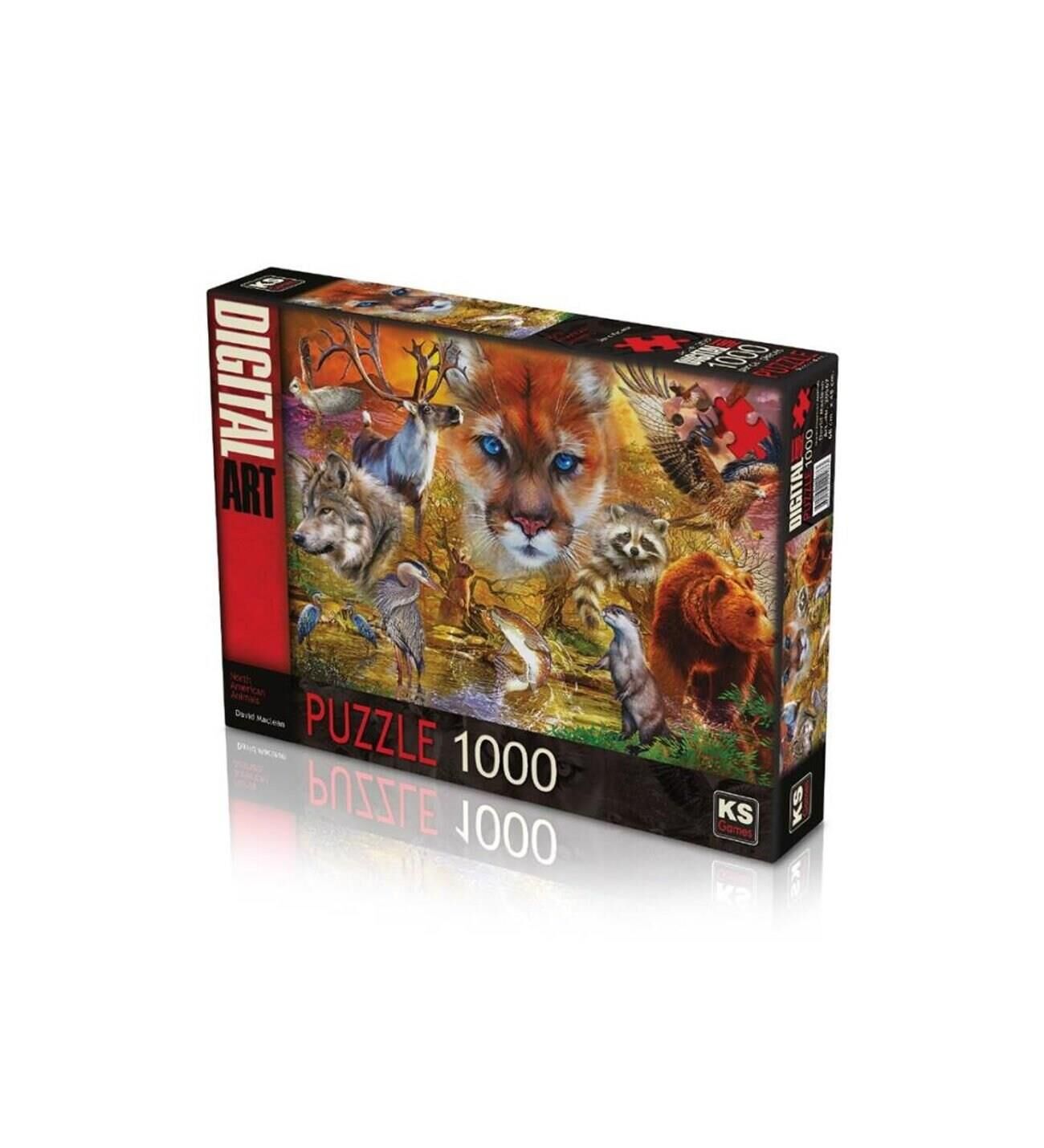KS GAMES PUZZLE 1000 NORTH AMERİCAN ANİMALS