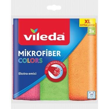 VİLEDA MİKROFİBER COLORS XL 3LÜ BEZ