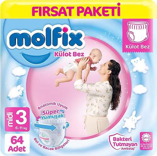 MOLFİX PANTS FIRSAT PAKETİ NO:3 MİDİ 64LÜ