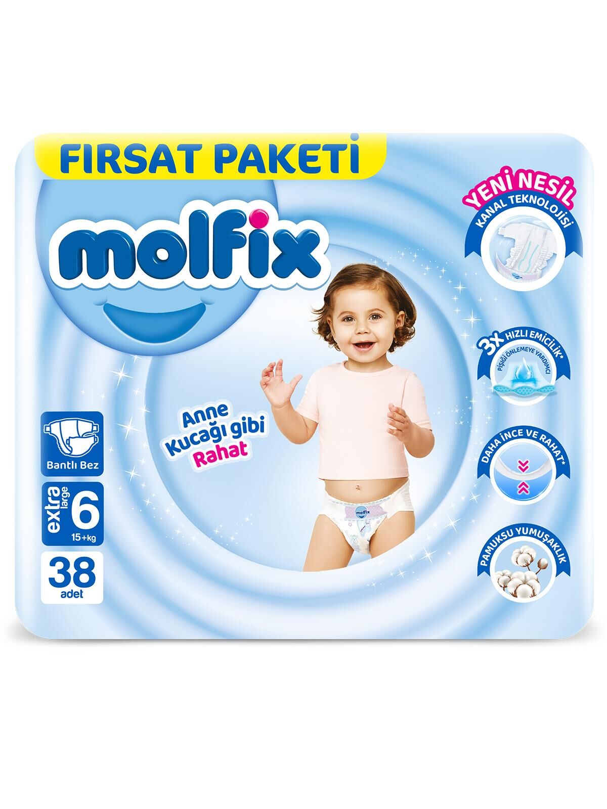 MOLFİX FIRSAT PAKET NO:6 EKSTRA LARGE 38Lİ