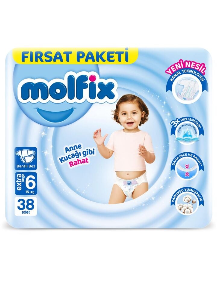 MOLFİX FIRSAT PAKET NO:6 EKSTRA LARGE 38Lİ