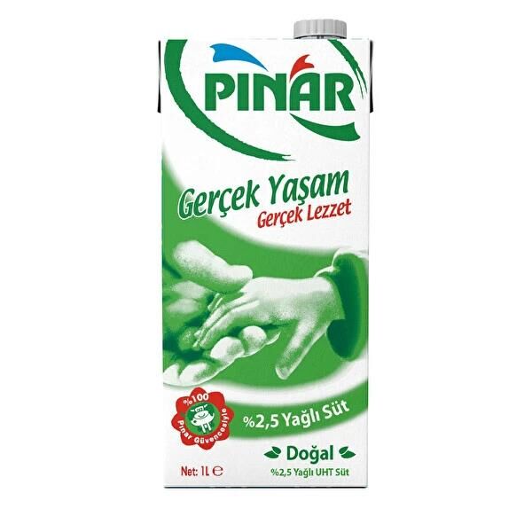 PINAR SÜT 1LT % 2,5 YAĞLI UHT NATUREL