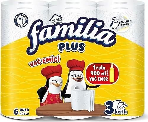 FAMİLYA HAVLU 6LI PLUS YAĞ EMİCİ