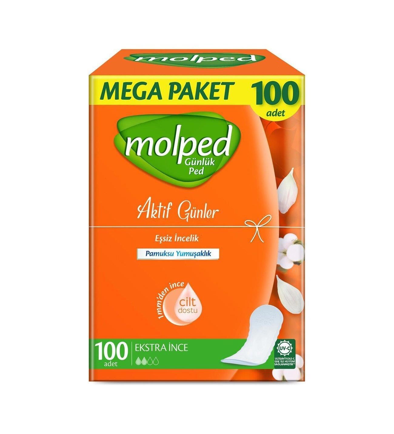 MOLPED GÜNLÜK PED AKTİF GÜNLER 100LÜ MEGA