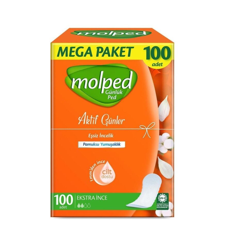 MOLPED GÜNLÜK PED AKTİF GÜNLER 100LÜ MEGA