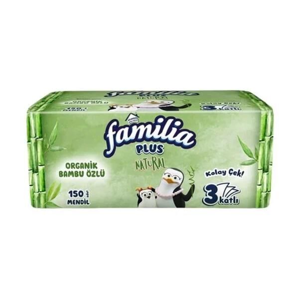 FAMİLYA PLUS 3 KATLI MENDİL 150Lİ BAMBU OZLÜ