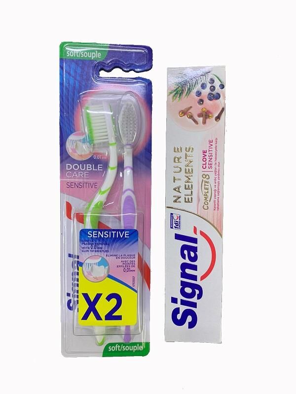 Signal Diş Macunu 75ml+Diş Fırçası Yumuşak 2li (2)