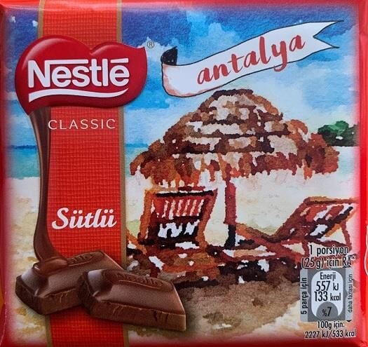 Nestle Çikolata Sütlü 60Gr X 8 Adet skt:04/2020