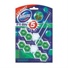 XDOMESTOS WC BLOK L 5Lİ GÜÇ CAM FERAHLIĞI 110GR