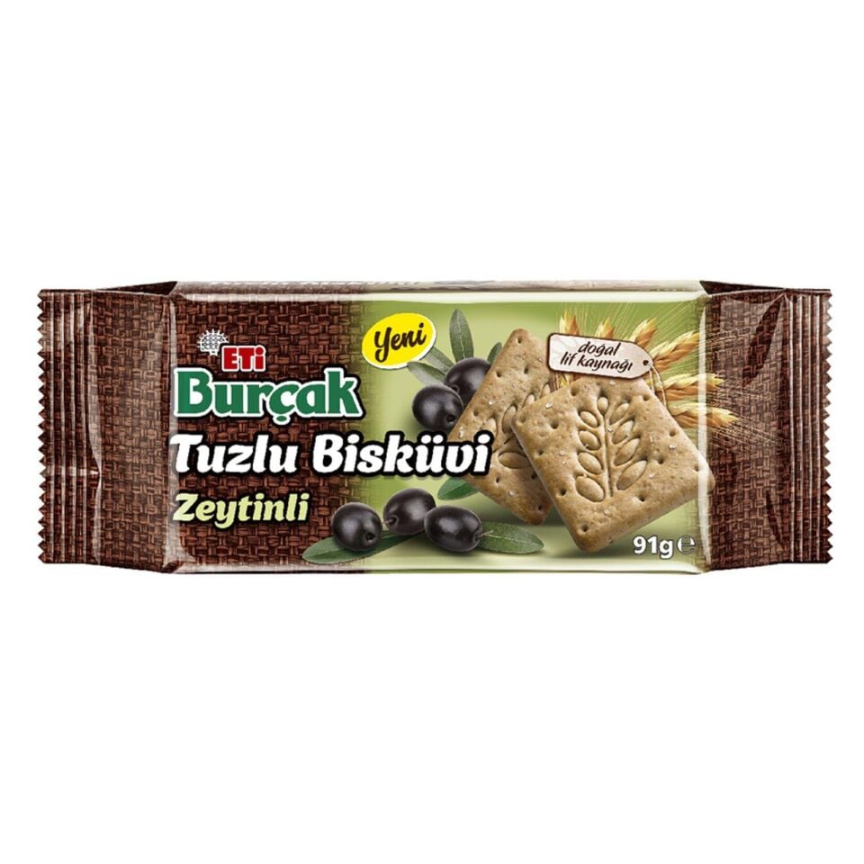 ETİ BURÇAK TUZLU ZEYTİNLİ BİSKÜVİ 91G