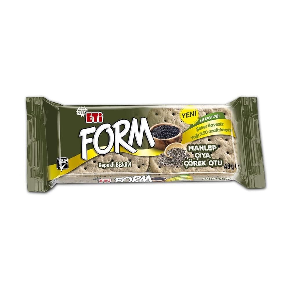 ETİ FORM 40GR KEPEKLİ ÇÖREK OTLU & ÇİYA & MAHLEP