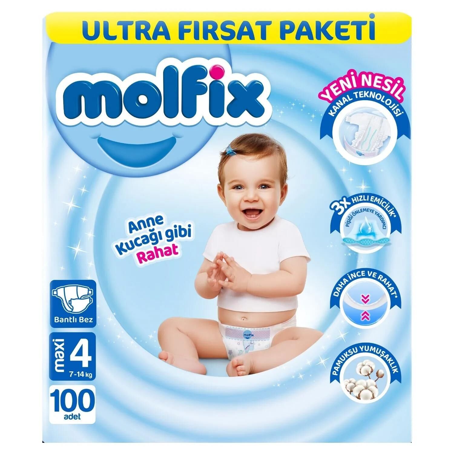 MOLFİX ULTRA FIRSAT PAKETİ 3D NO:4 100LÜ MAXİ