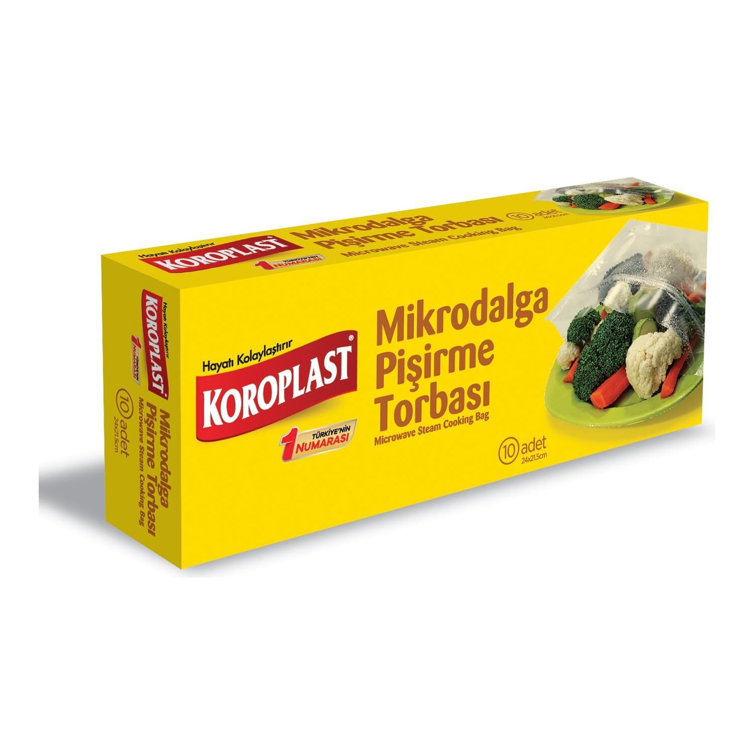 KOROPLAST MİKRODALGA PİŞİRME TORBASI 10LU 24X21,5