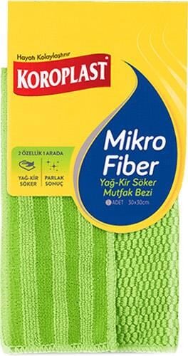 KOROPLAST MİKROFİBER YAĞ-KİR SÖKÜCÜ MUTFAK BEZİ