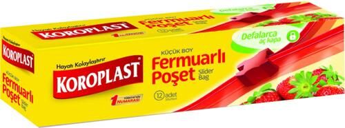 KOROPLAST FERMUARLI POŞET 12Lİ KÜÇÜK BOY 20*25