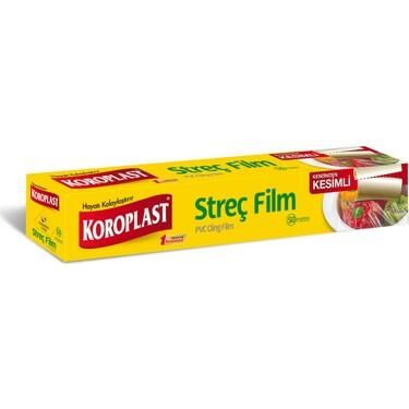 KOROPLAST STREÇ FİLM 50MT KENDİNDEN KESİMLİ