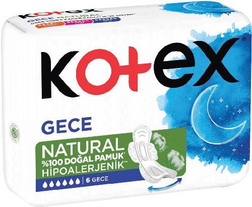 KOTEX NATURAL ULTRA  SINGLE GECE 6LI