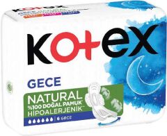 KOTEX NATURAL ULTRA  SINGLE GECE 6LI