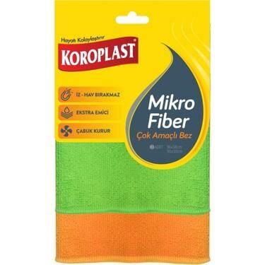 KOROPLAST MİKROFİBER ÇOK AMAÇLI BEZ 2Lİ