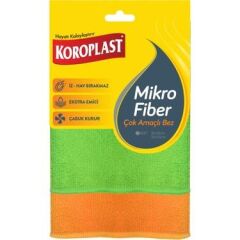 KOROPLAST MİKROFİBER ÇOK AMAÇLI BEZ 2Lİ