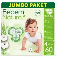 BEBEM FIRSAT PAKETİ BEBEK BEZİ NO:4 MAXİ 60LI