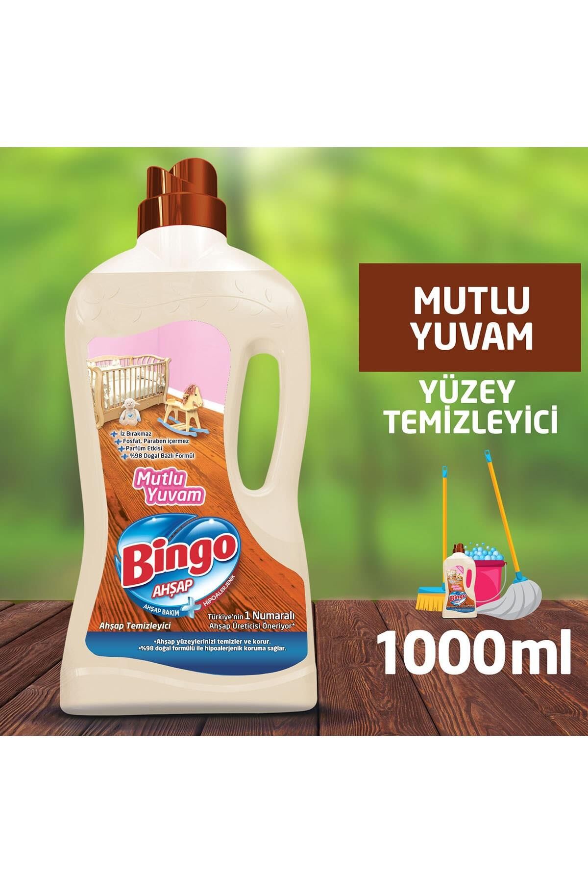 BİNGO AHŞAP TEMİZ.1LT MUTLU YUVAM