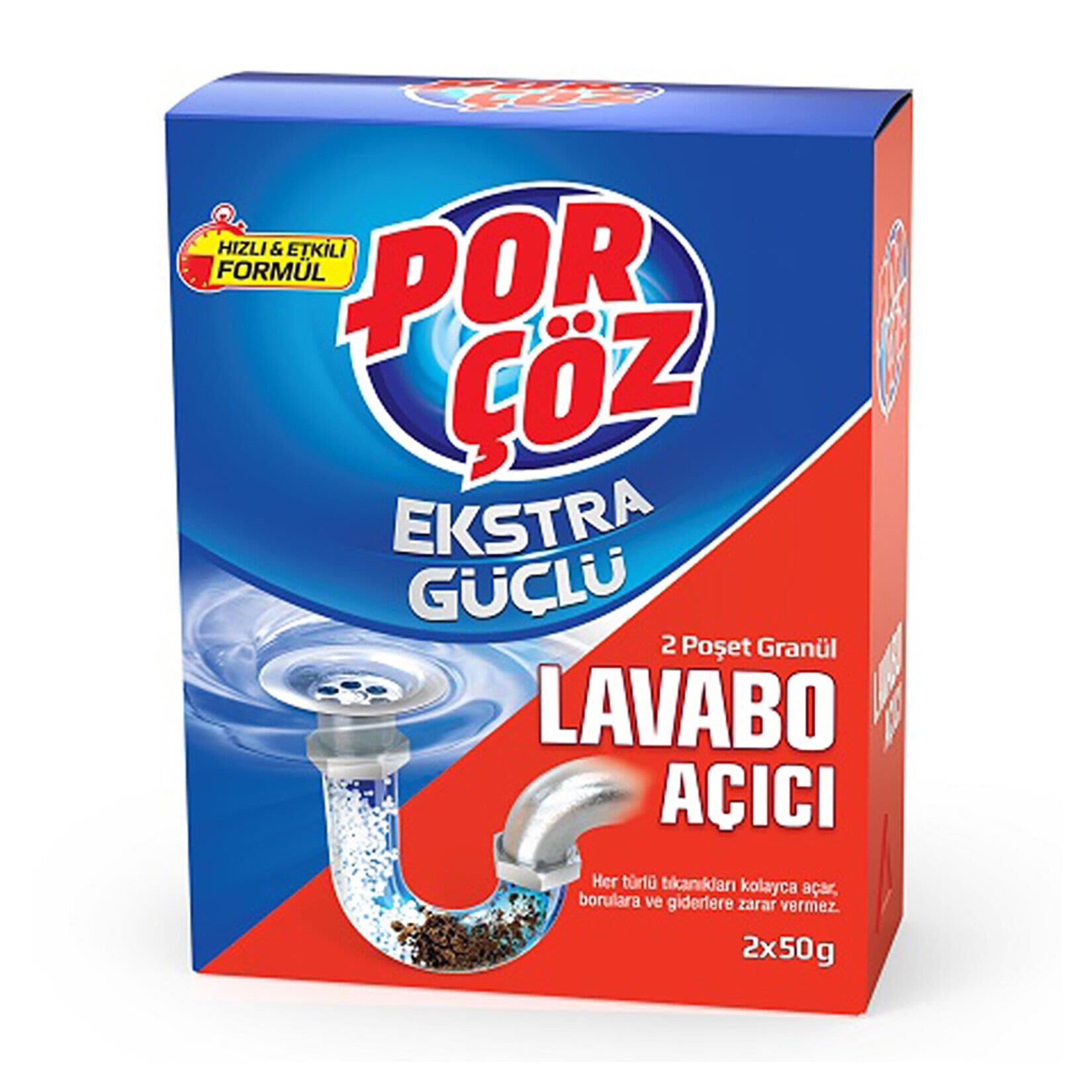 PORÇÖZ LAVABO AÇICI GRANÜL 2X50GR