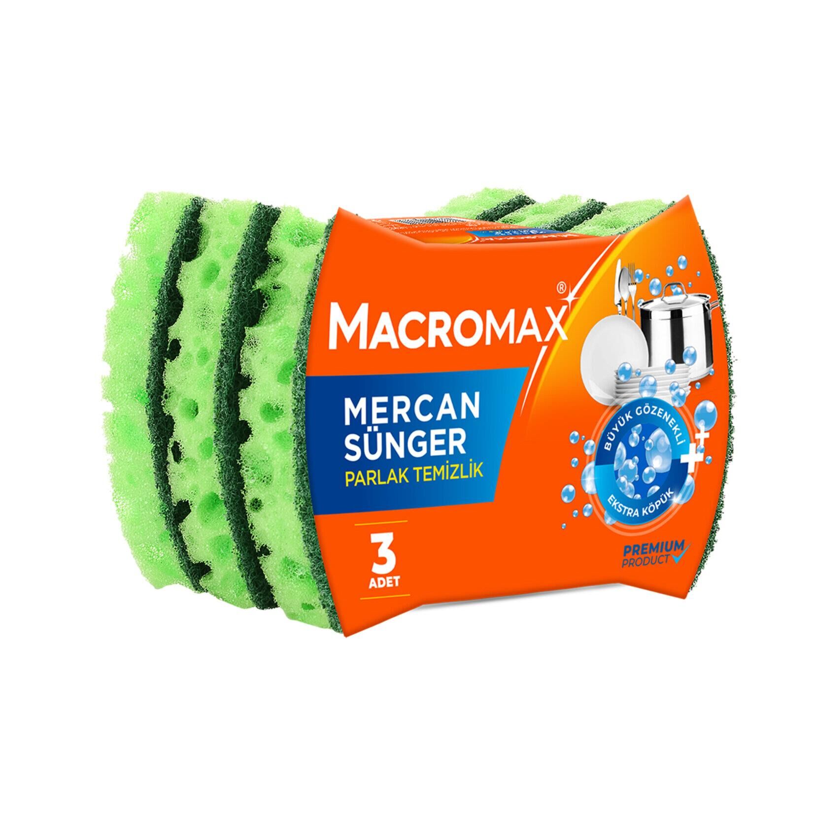MACROMAX MERCAN SÜNGER 3LÜ