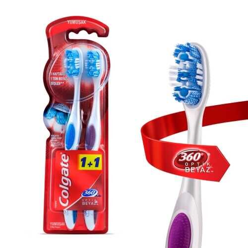 COLGATE DİŞ FIRÇASI 360 OPTİK WHİTE ORTA