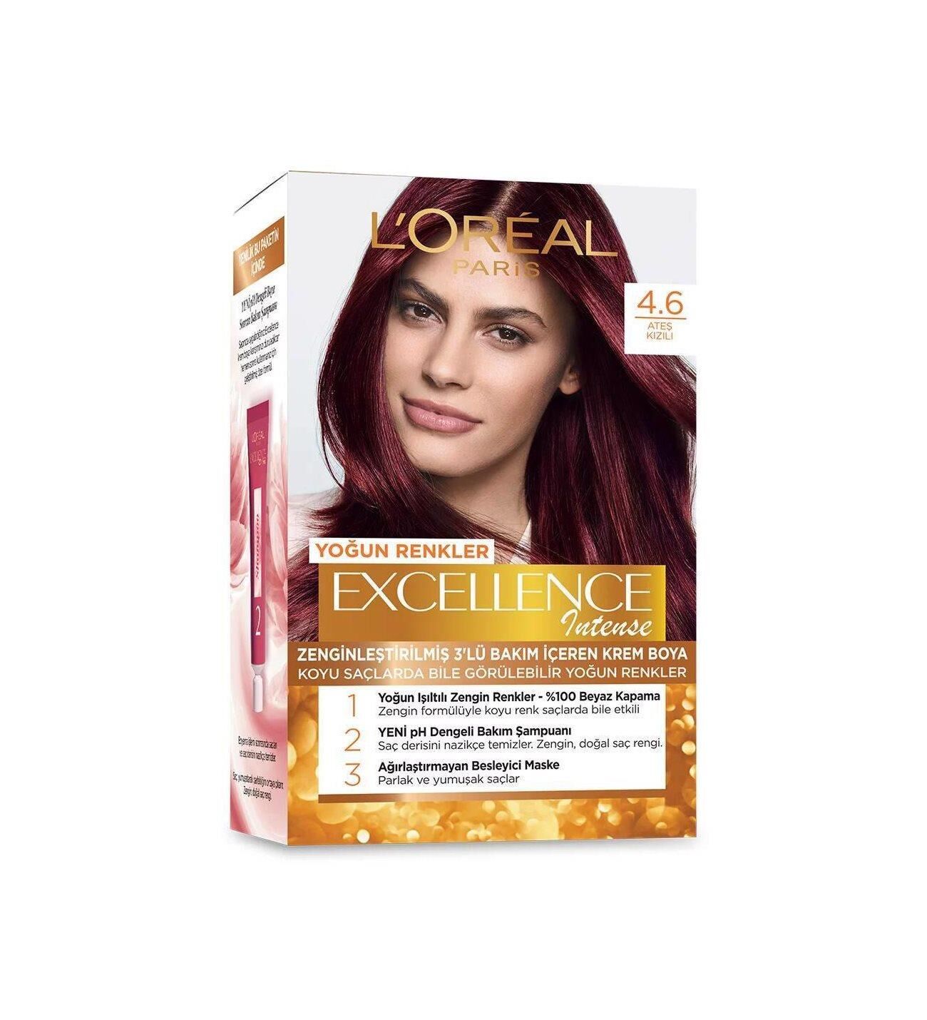 LOREAL SAÇ BOYASI 4/6 ATEŞ KIZILI
