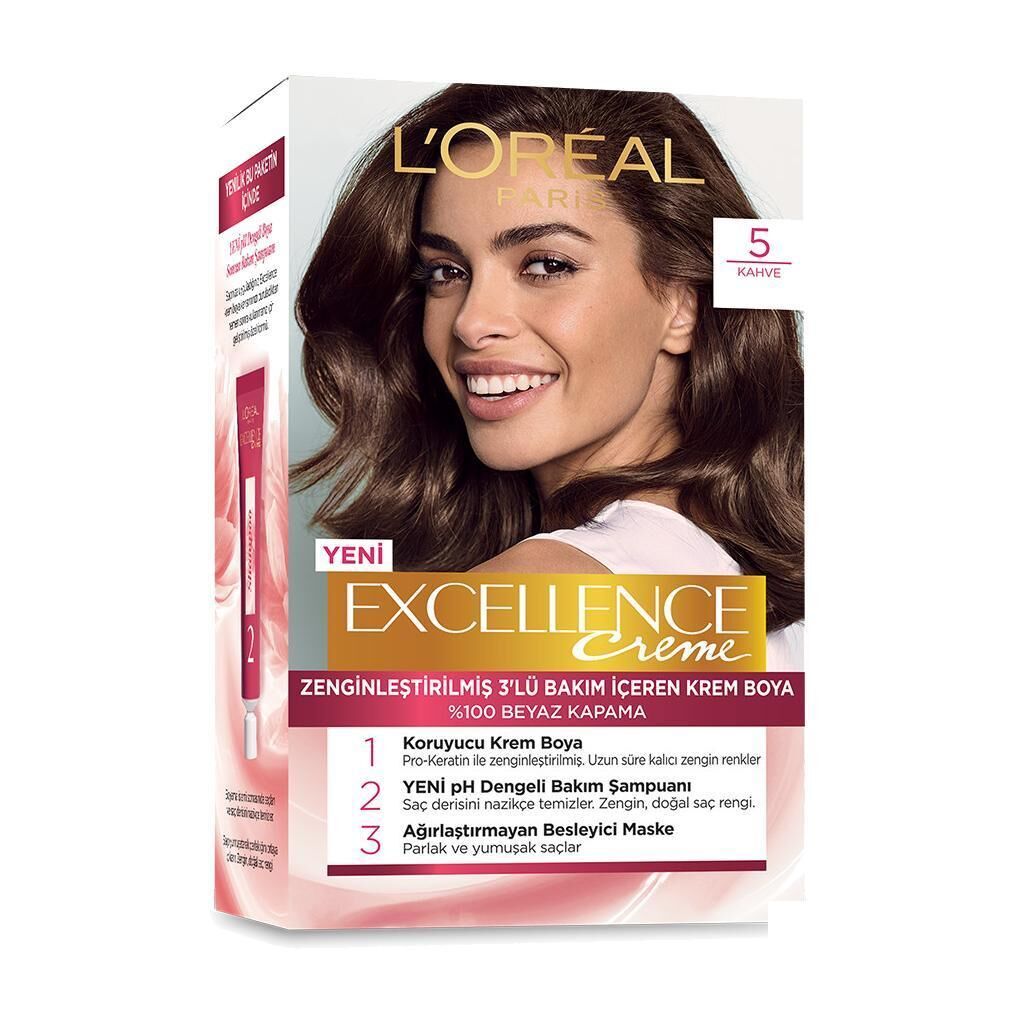 LOREAL SAÇ BOYASI 5 KAHVE