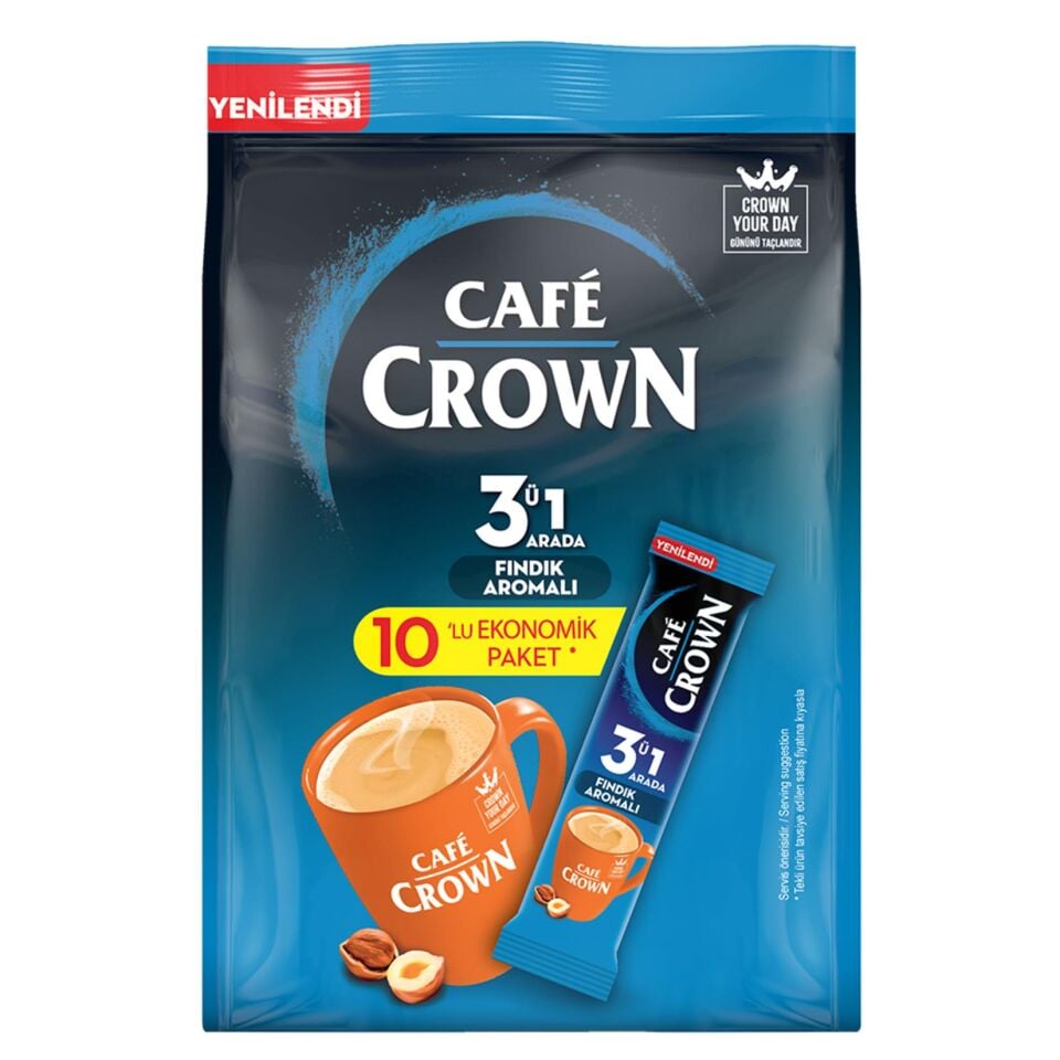 ÜLKER CAFE CROWN 3ÜN 10LU FINDIK