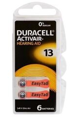 Duracell Activair 13 Numara İşitme Cihazı Pili 6lı