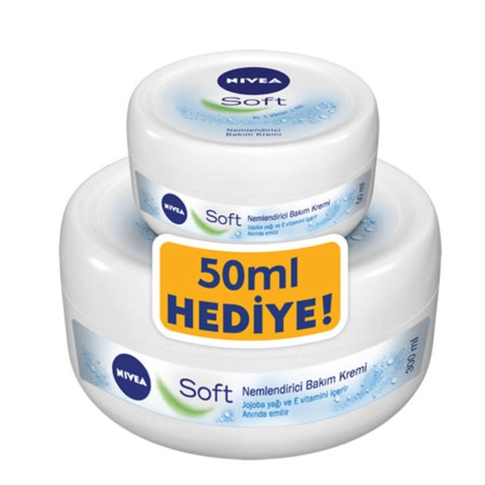 NİVEA SOFT 300ML KREM+50ML HEDİYE SET